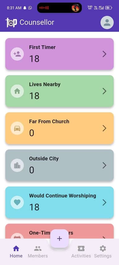 TOP Counsel App Screenshot